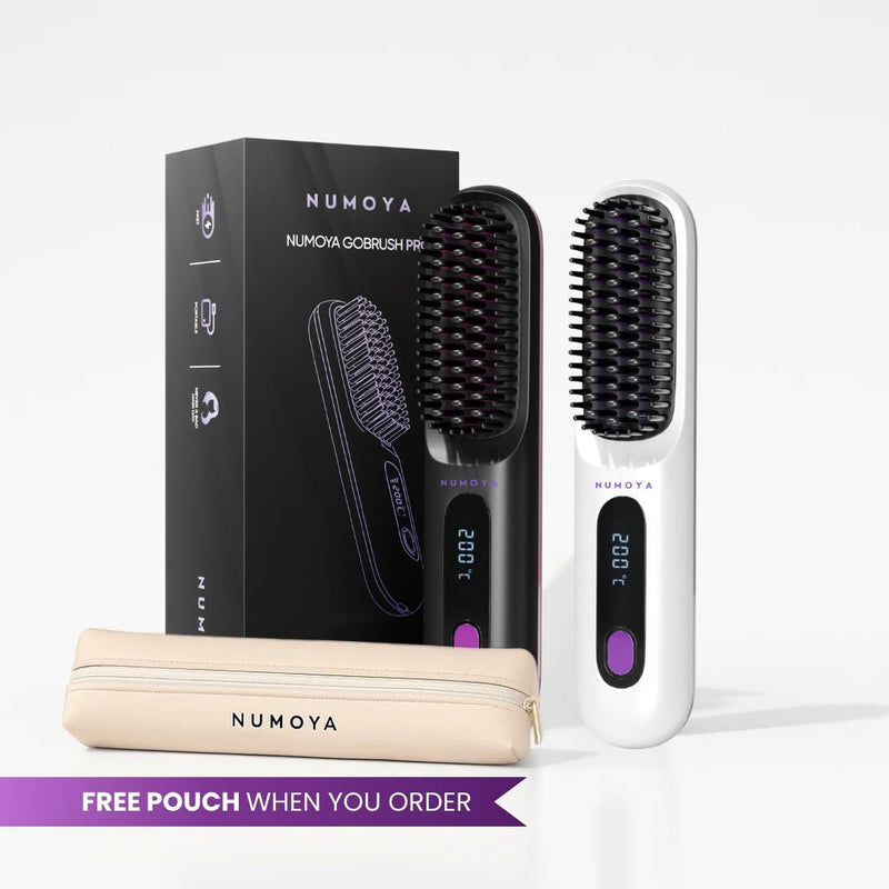 Numoya Portable Straightener Brush - GoBrush PRO